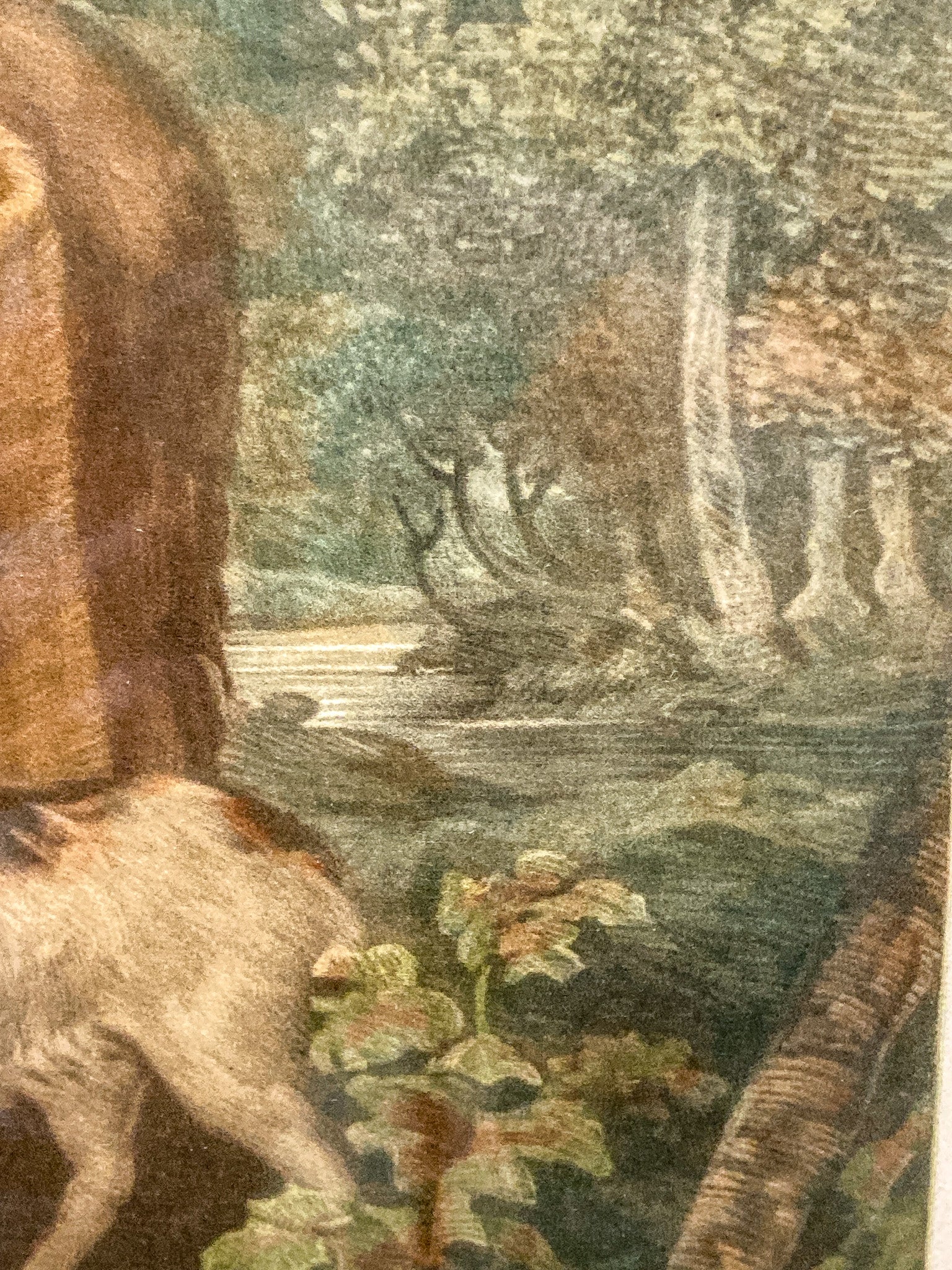 Antique Thomas Hamilton Crawford (1860-1948) Framed Aquatint Print