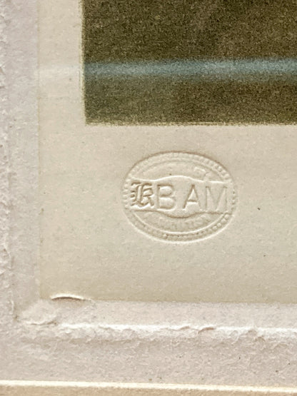 Antique Thomas Hamilton Crawford (1860-1948) Framed Aquatint Print