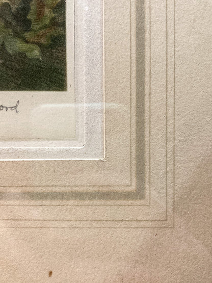 Antique Thomas Hamilton Crawford (1860-1948) Framed Aquatint Print