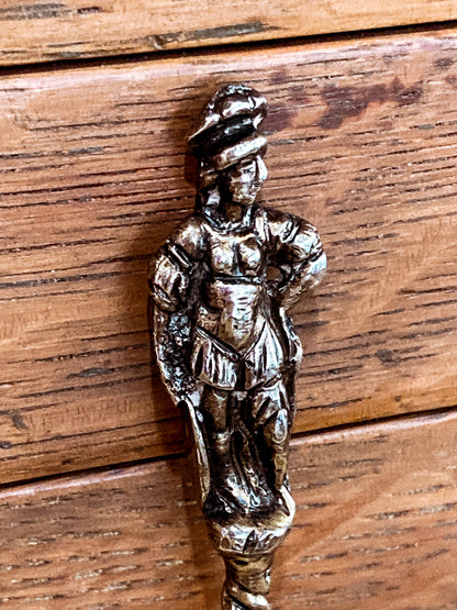 Antique Circa 1877 English Sterling Silver Figural Sculptural Apostle Spoon