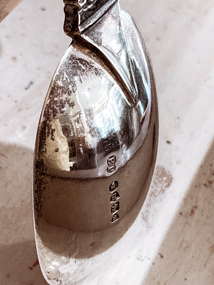 Antique Circa 1877 English Sterling Silver Figural Sculptural Apostle Spoon