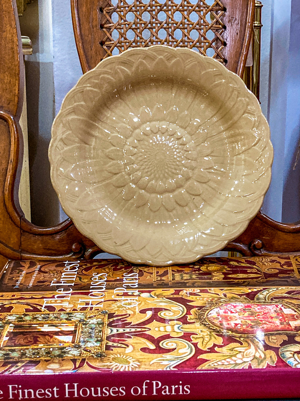 Antique 19th Century Wedgwood Caneware Beige Sunflower Plate – Mitchell ...