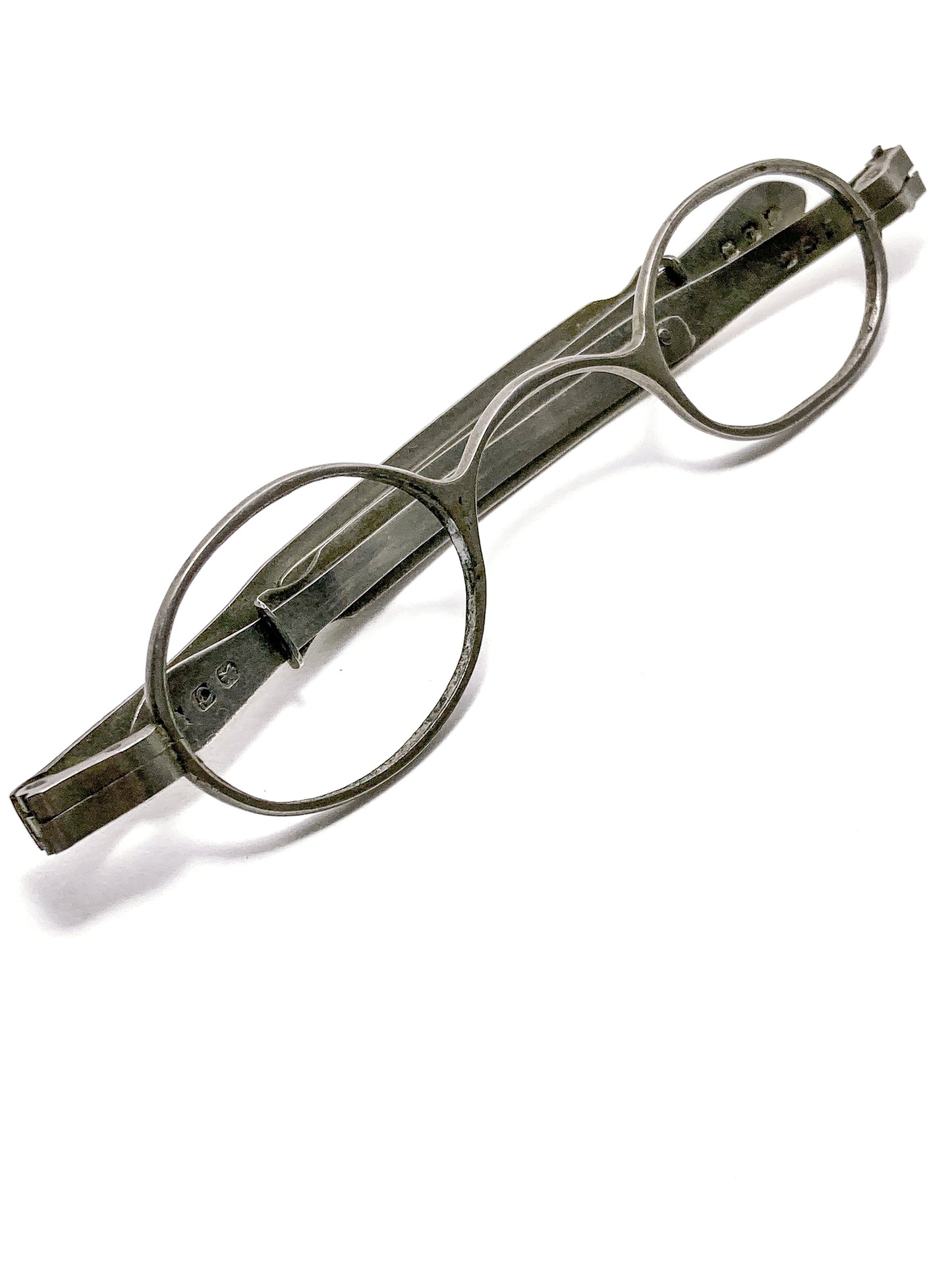Antique 19th Century Silver Adjustable Retractable Spectacles Glasses