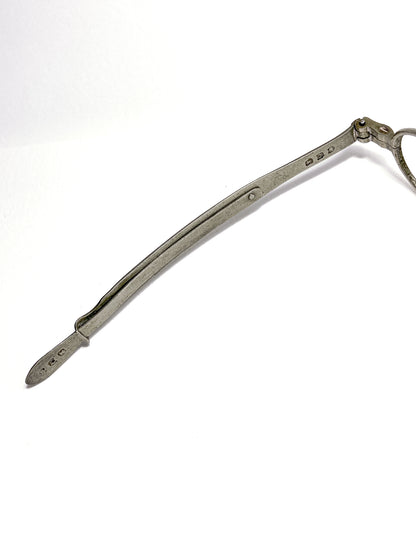 Antique 19th Century Silver Adjustable Retractable Spectacles Glasses