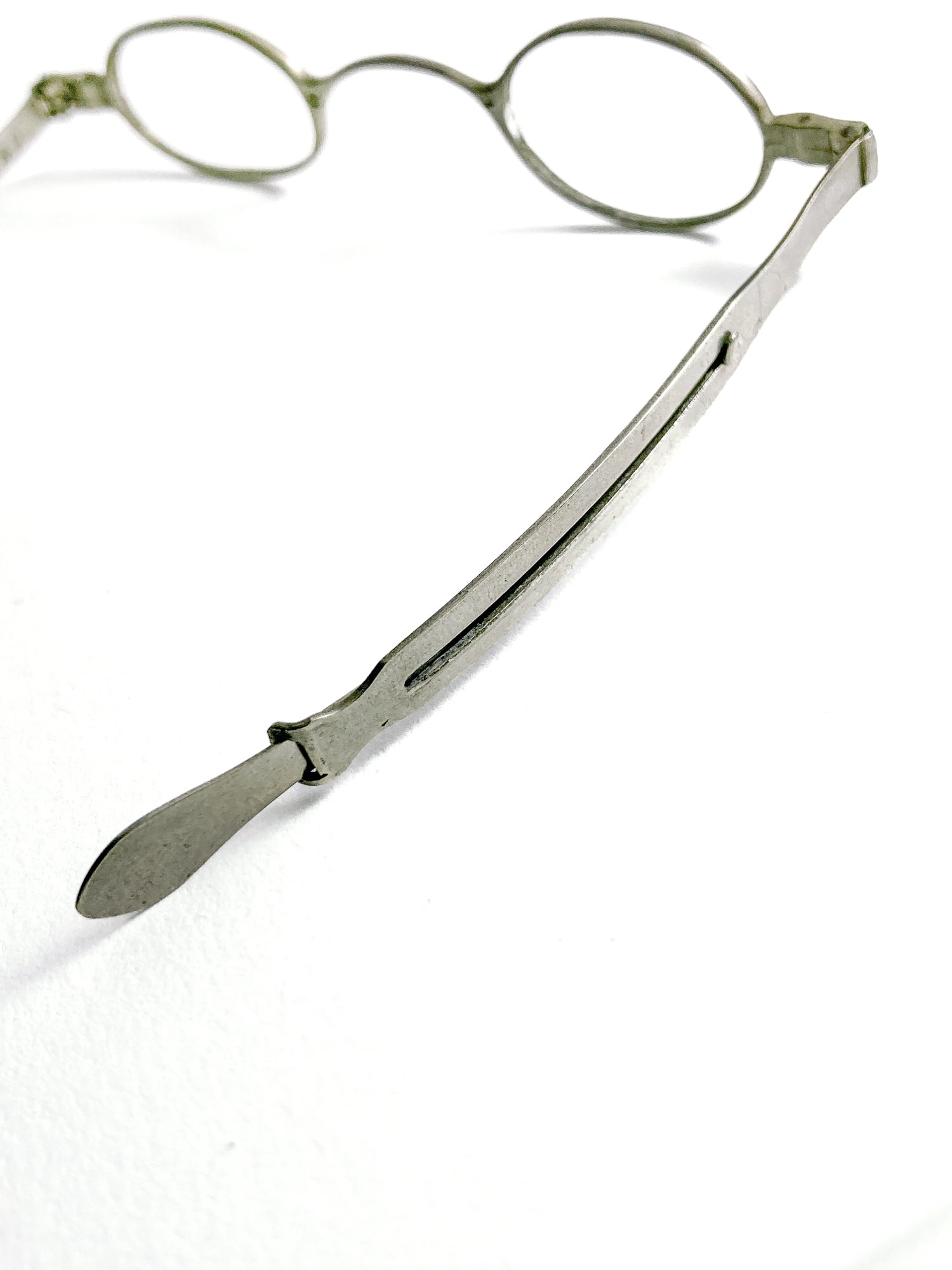 Antique 19th Century Silver Adjustable Retractable Spectacles Glasses