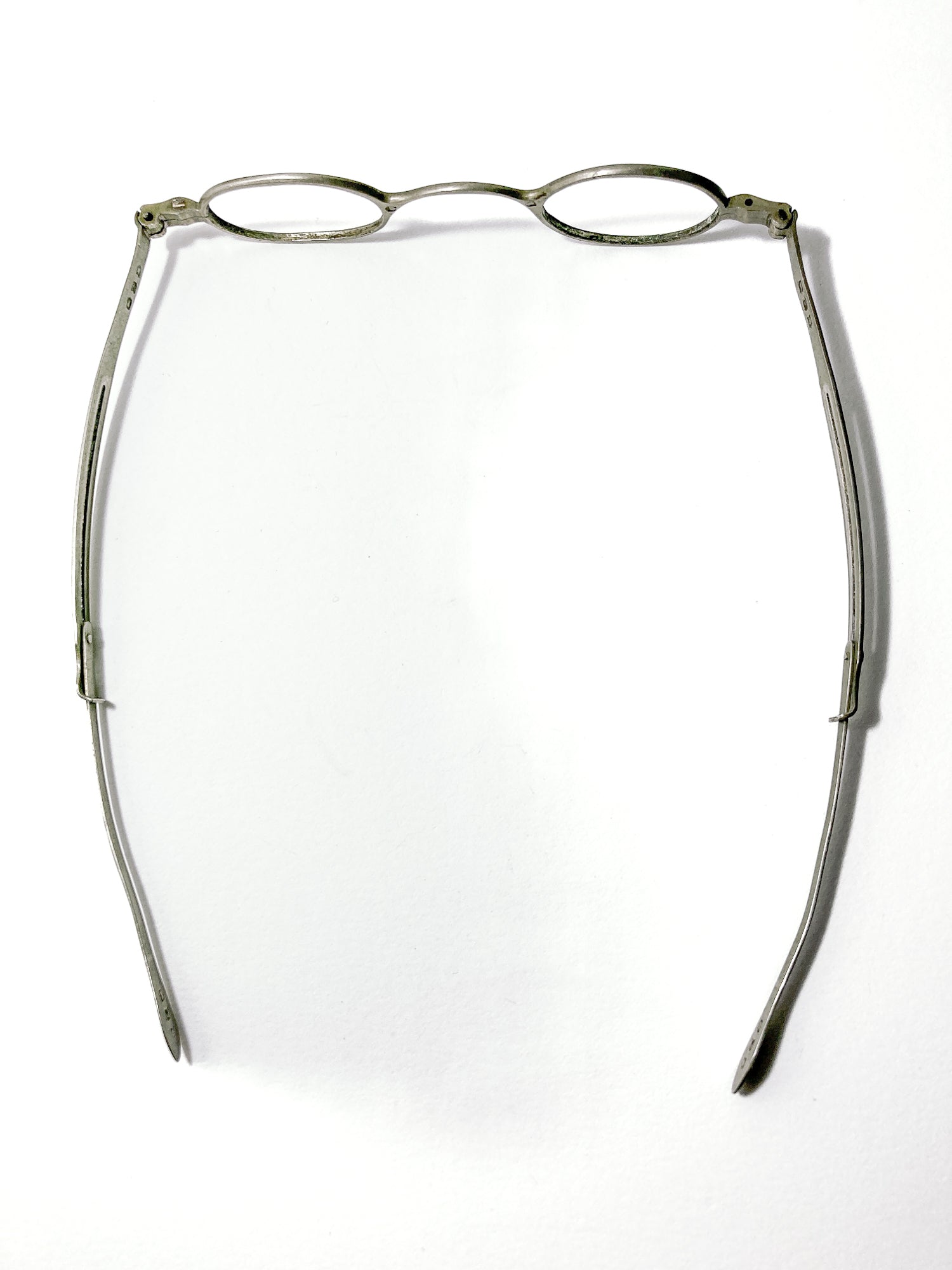 Antique 19th Century Silver Adjustable Retractable Spectacles Glasses