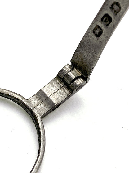 Antique 19th Century Silver Adjustable Retractable Spectacles Glasses