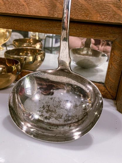 Antique 19th Century Federal Era Silversmith Charles Alexander Burnett (1769-1849) Silver Punch Ladle