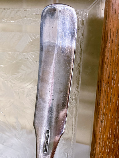 Antique 19th Century Federal Era Silversmith Charles Alexander Burnett (1769-1849) Silver Punch Ladle