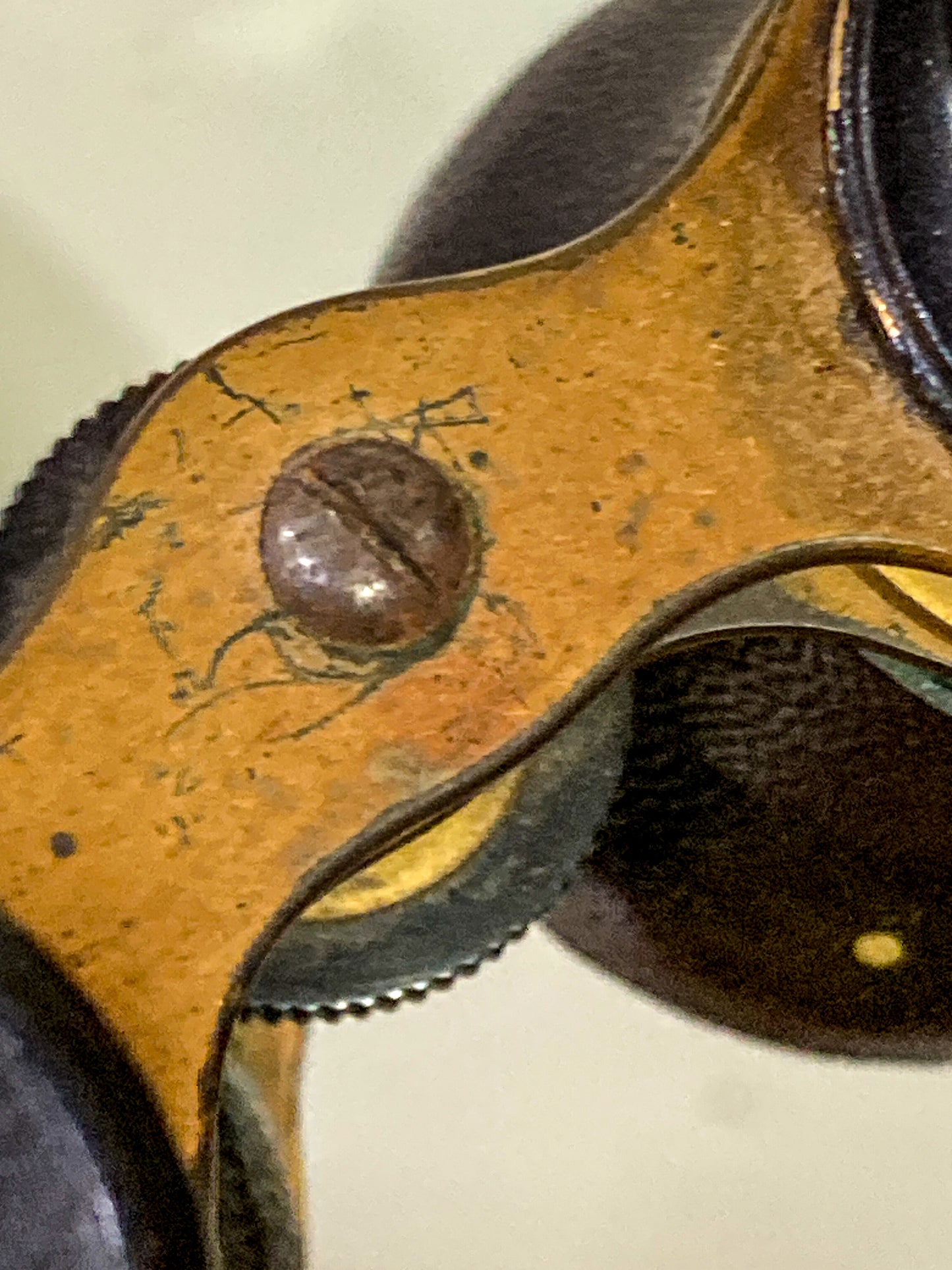 Antique 19th Century Lemaire Fabt Paris Leather Wrapped Opera Glasses Binoculars