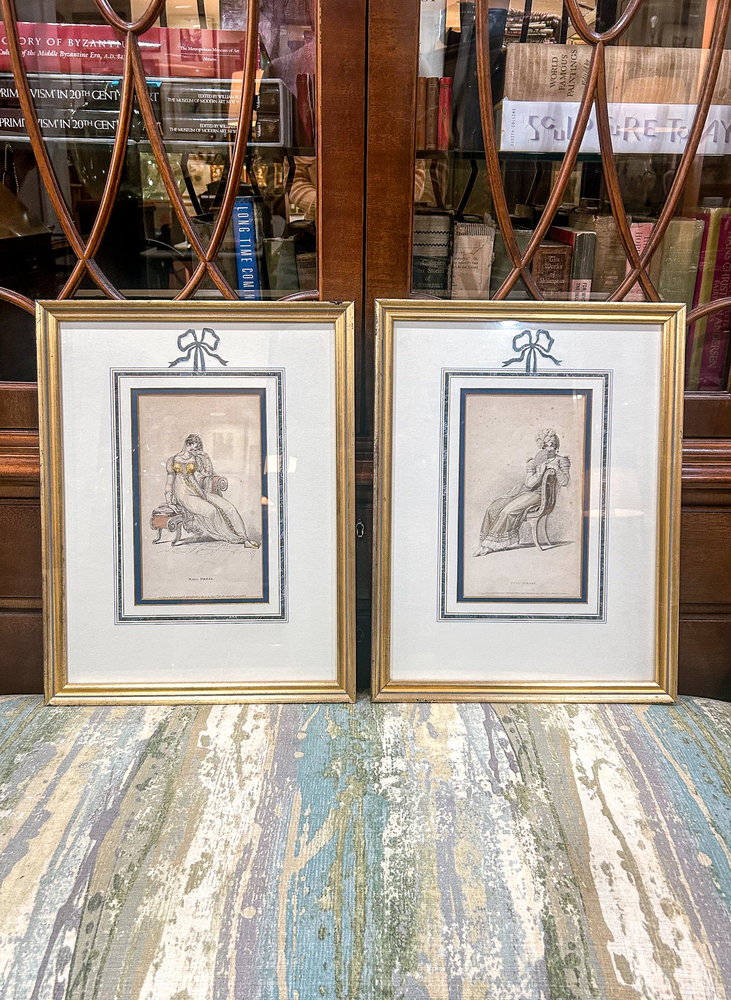 19th Century Pair of Fashion Plates Ackermann's Repository of Arts Framed Prints