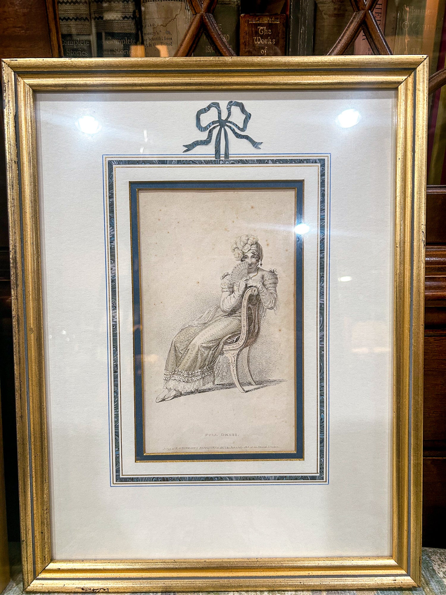 19th Century Pair of Fashion Plates Ackermann's Repository of Arts Framed Prints