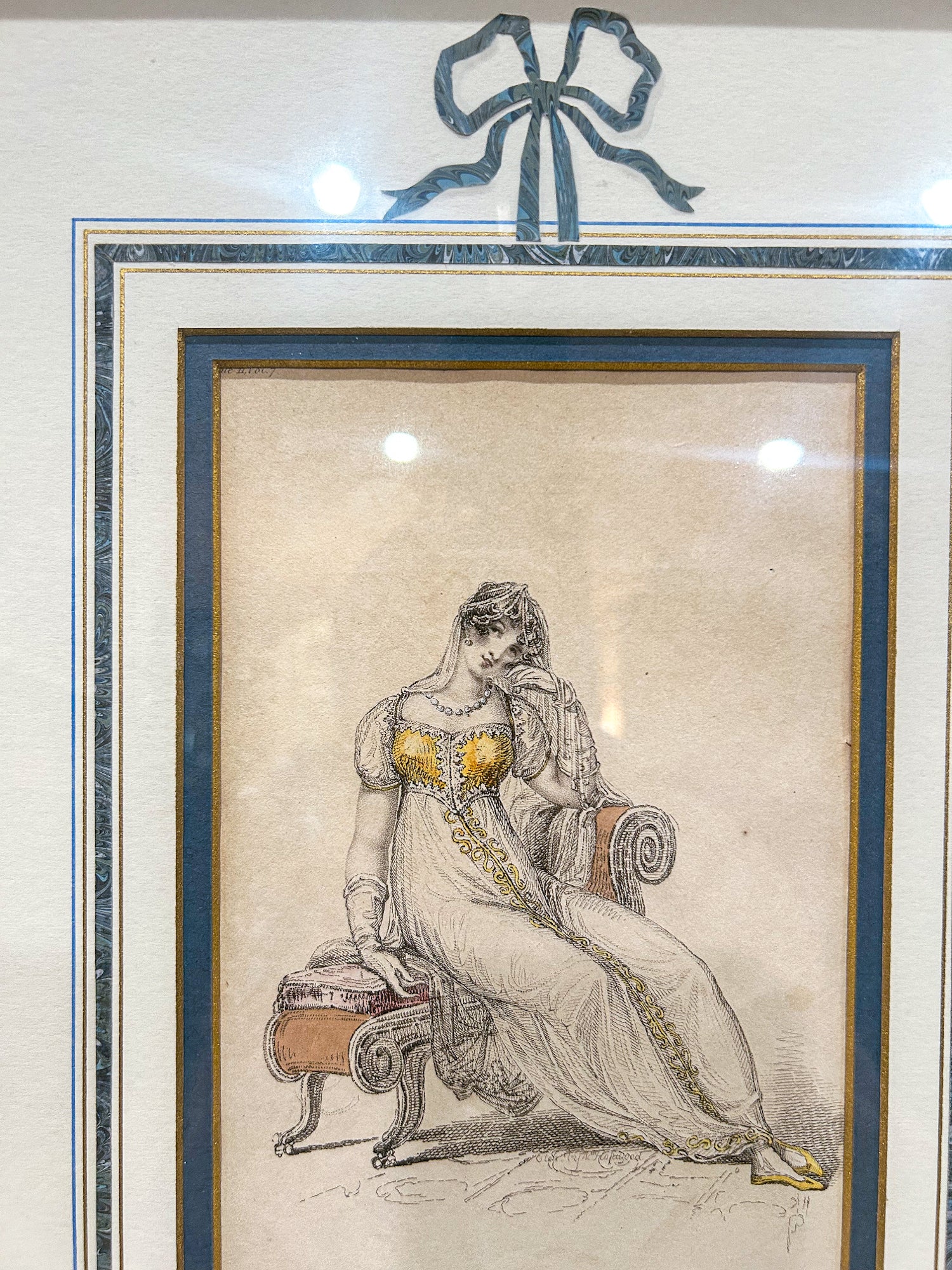 19th Century Pair of Fashion Plates Ackermann's Repository of Arts Framed Prints