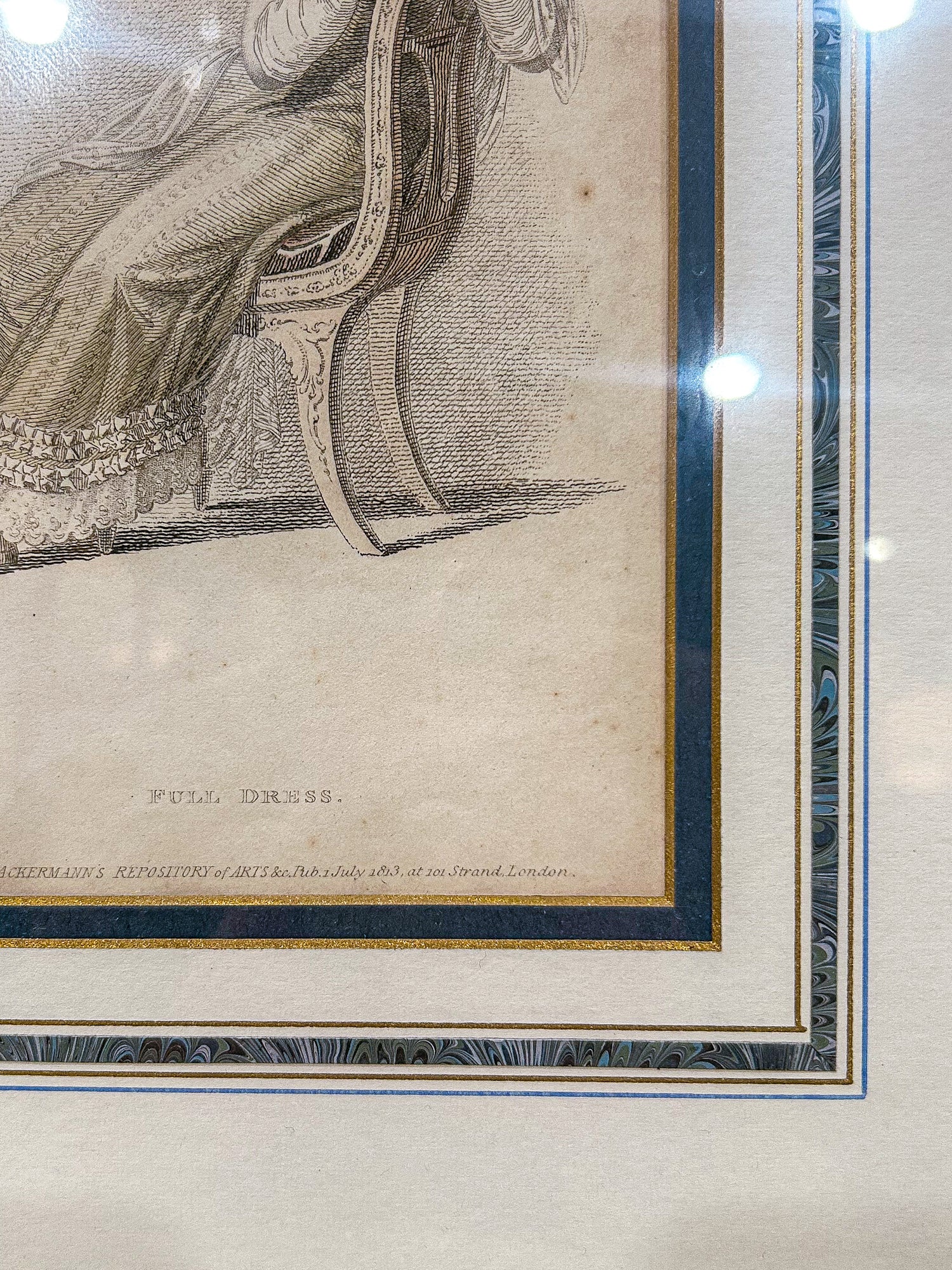 19th Century Pair of Fashion Plates Ackermann's Repository of Arts Framed Prints