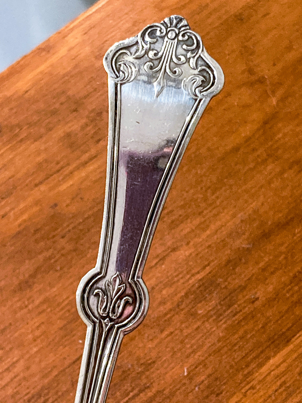 Antique Late 19th Century Stark & Forney Silver Plated Shell Shaped Sugar Spoon
