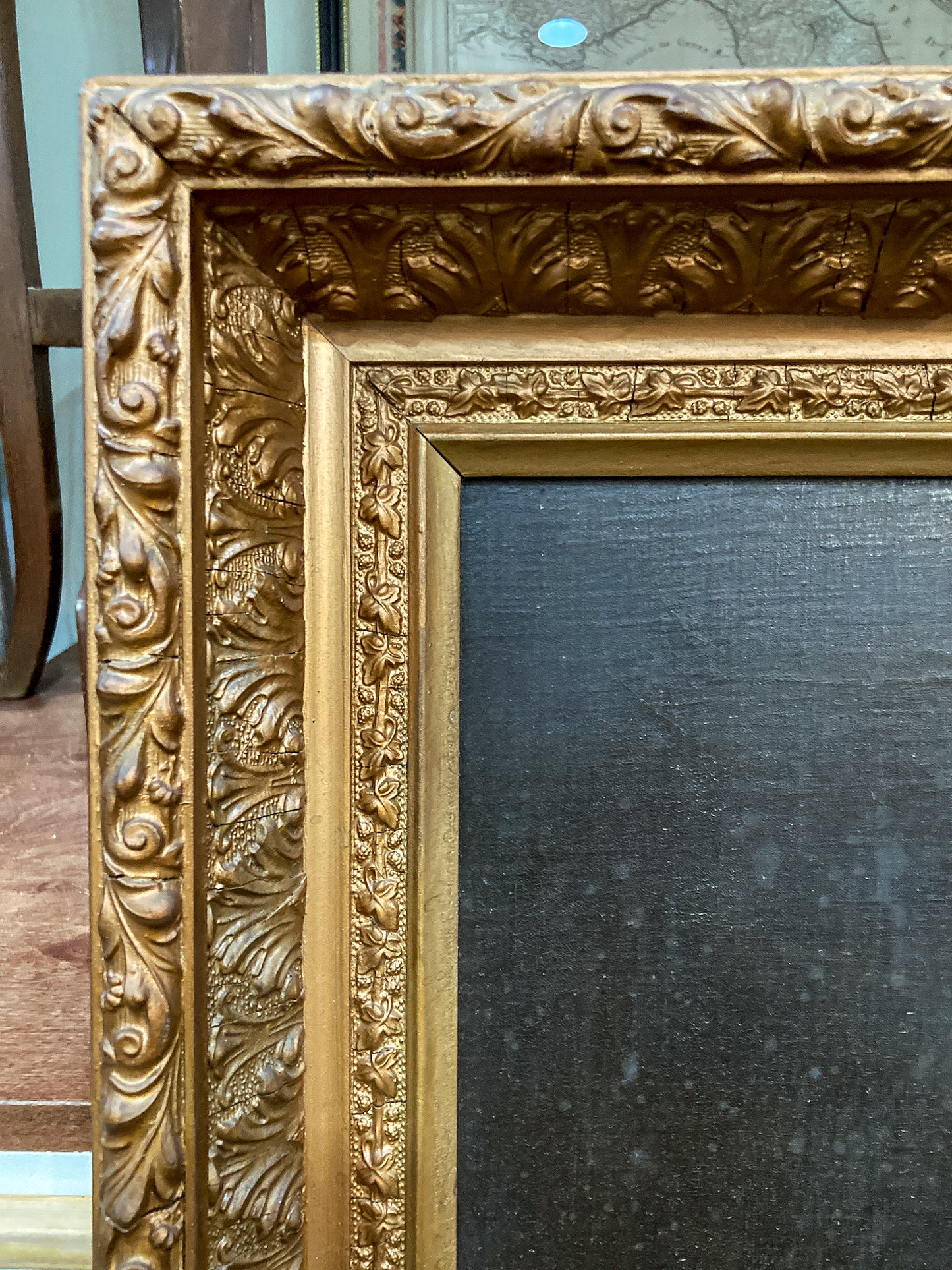 Antique 19th Century Unnamed Gentleman Portrait Framed Oil on Canvas Painting