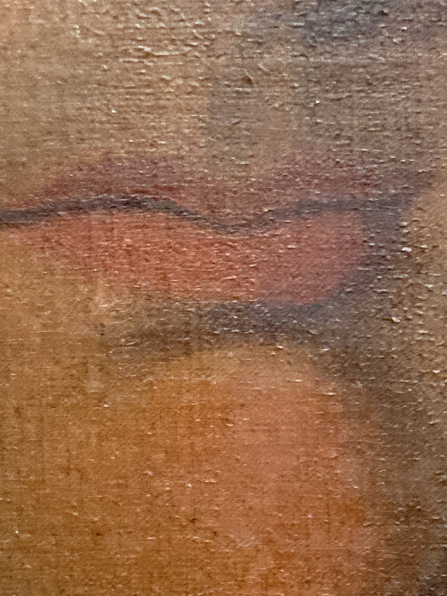 Lips; Antique 19th Century Unnamed Gentleman Portrait Framed Oil on Canvas Painting
