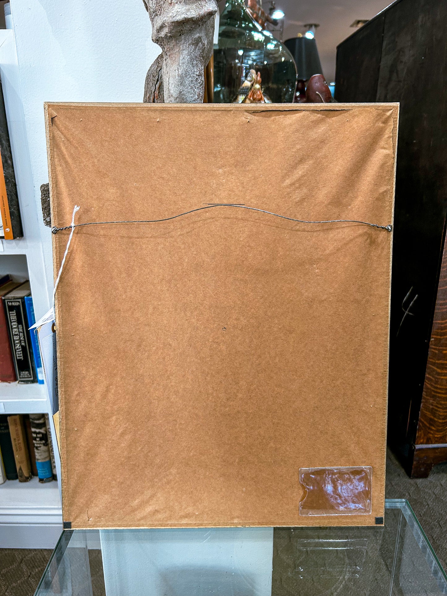 19th Century Utagawa Kunisada (1786-1865) Ladies with Palanquin Framed Woodblock Print