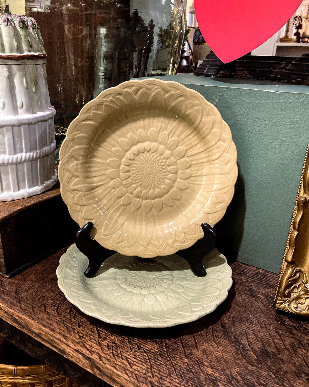 Antique 19th Century Wedgwood Caneware Beige Sunflower Plate – Mitchell ...