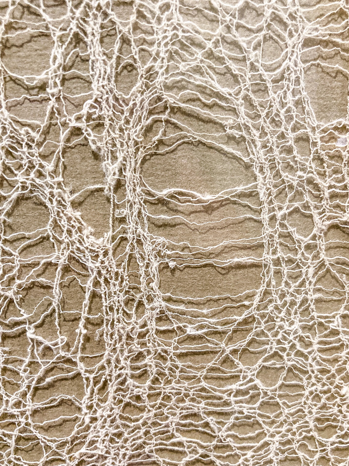 Antique 20th Century Handmade White Lace Panel Framed Fiber Art