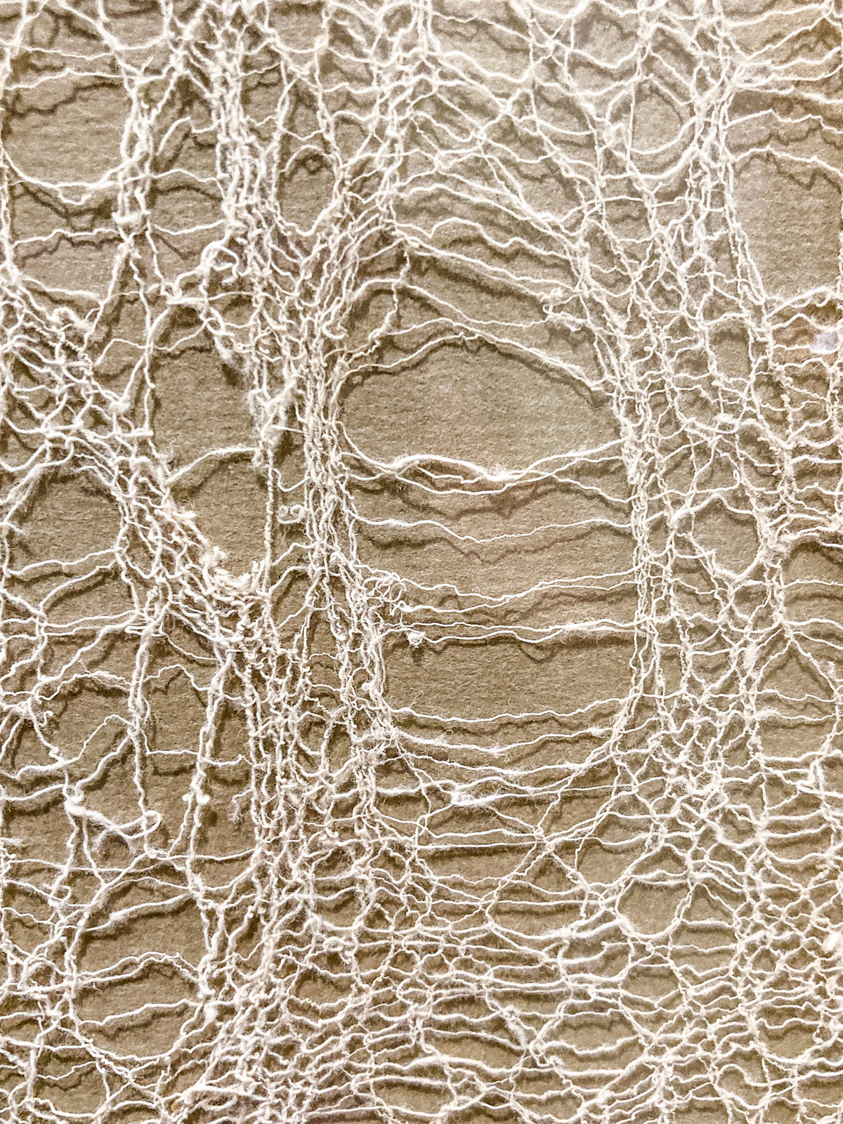 Antique 20th Century Handmade White Lace Panel Framed Fiber Art