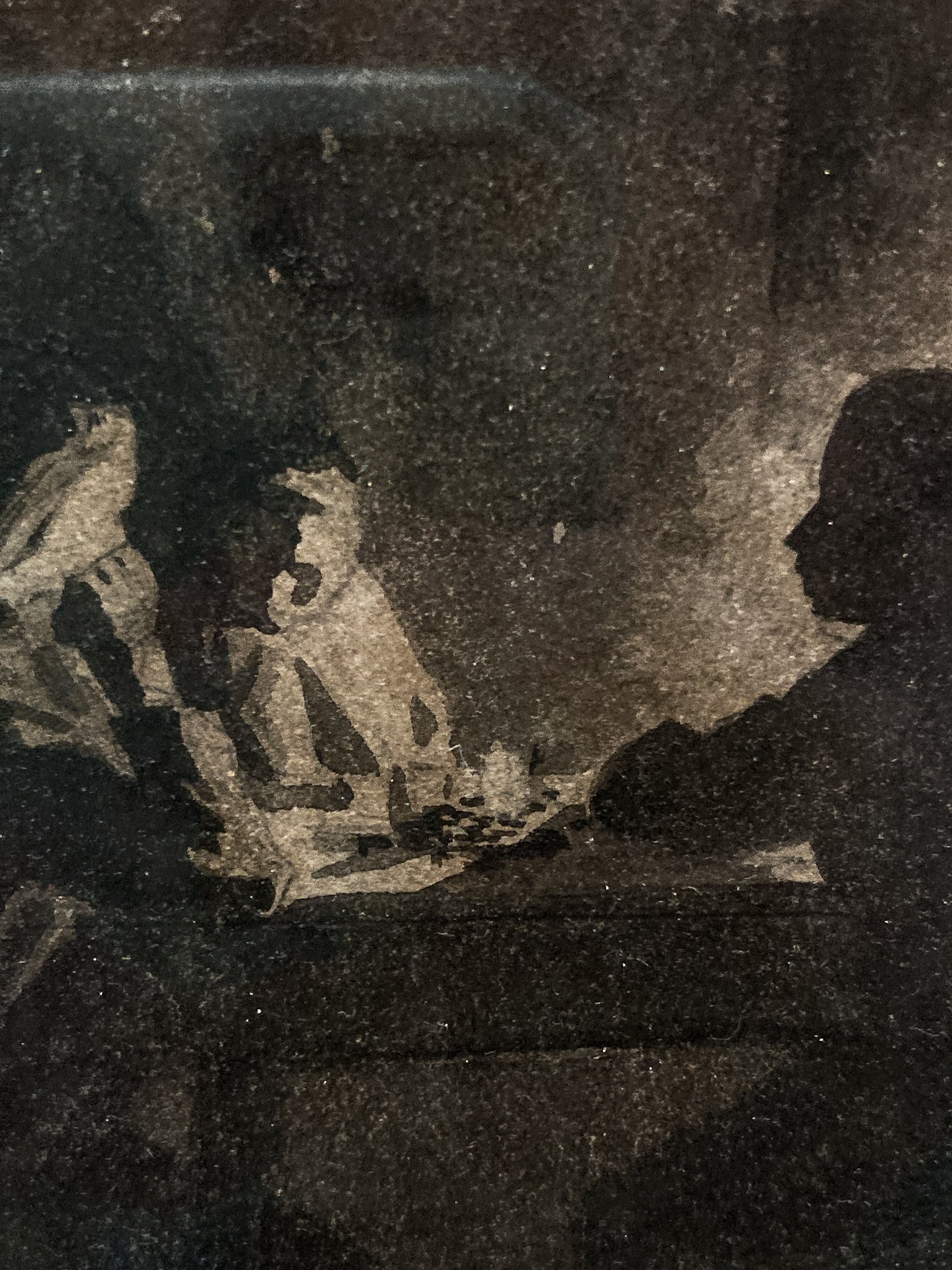 Antique Public House Scene Watercolor Allen B Doggett (1860-1926) Framed Painting