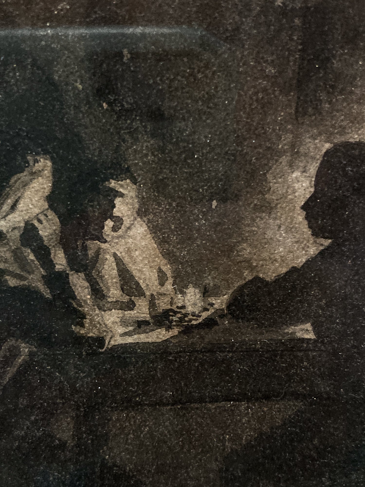 Antique Public House Scene Watercolor Allen B Doggett (1860-1926) Framed Painting