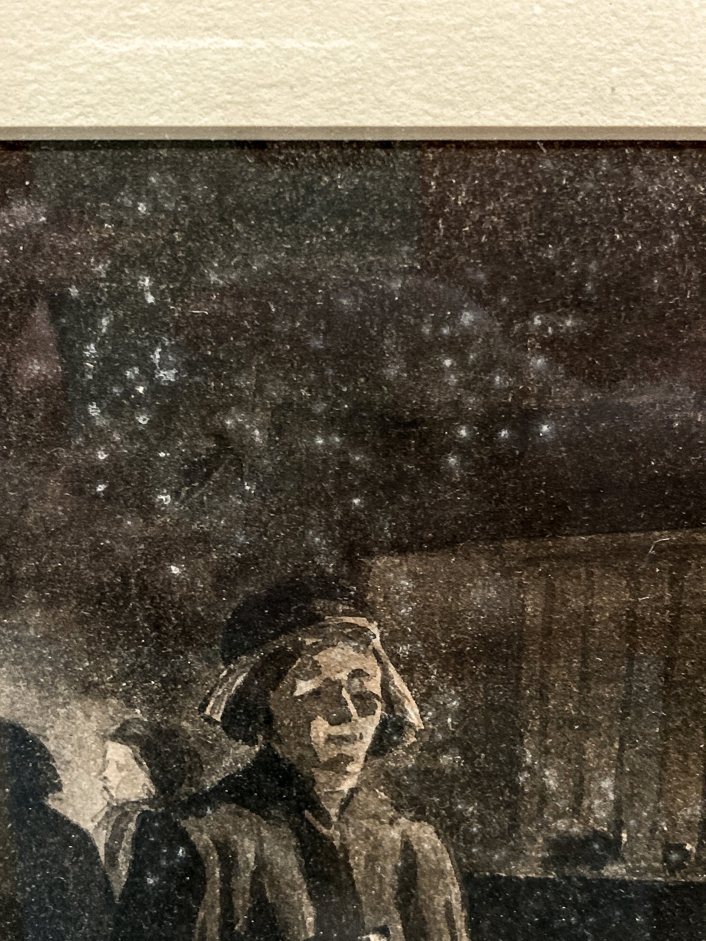 Antique Public House Scene Watercolor Allen B Doggett (1860-1926) Framed Painting