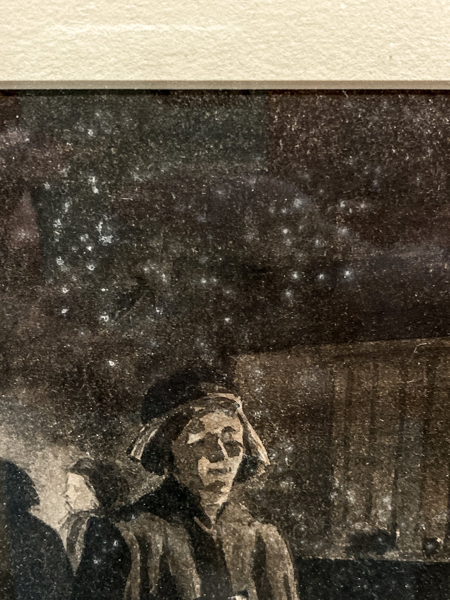 Antique Public House Scene Watercolor Allen B Doggett (1860-1926) Framed Painting