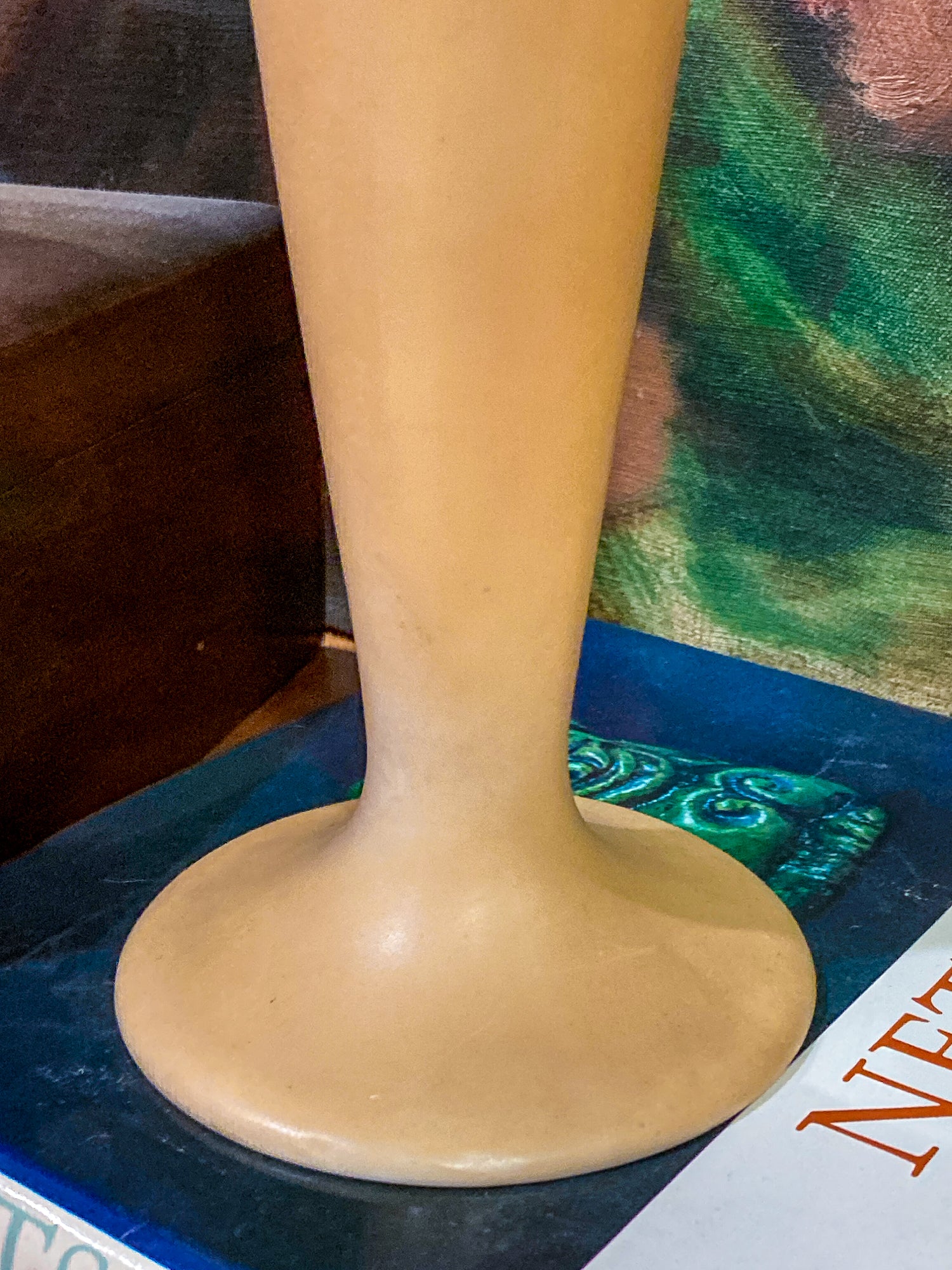 Antique Art Deco Hand Painted American Belleek Willets Porcelain Vase