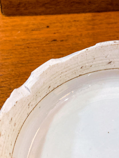 Antique Chinese Porcelain Hand Painted Cylindrical Porcelain Lidded Jar