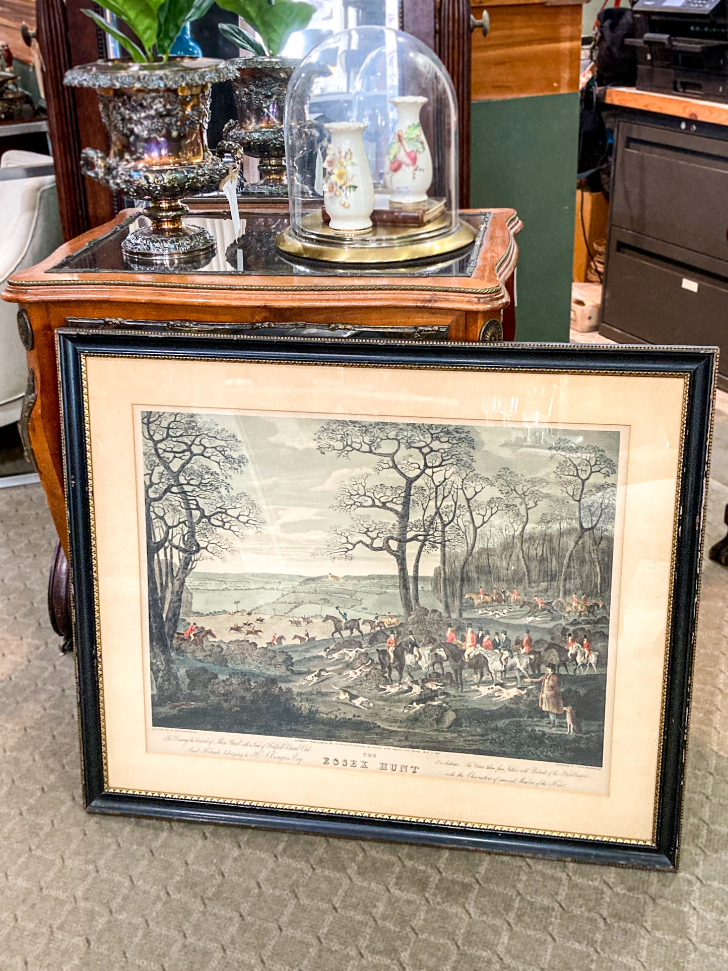 Dean Wolstenholme (1757-1837) The Essex Hunt Framed Aquatint Print