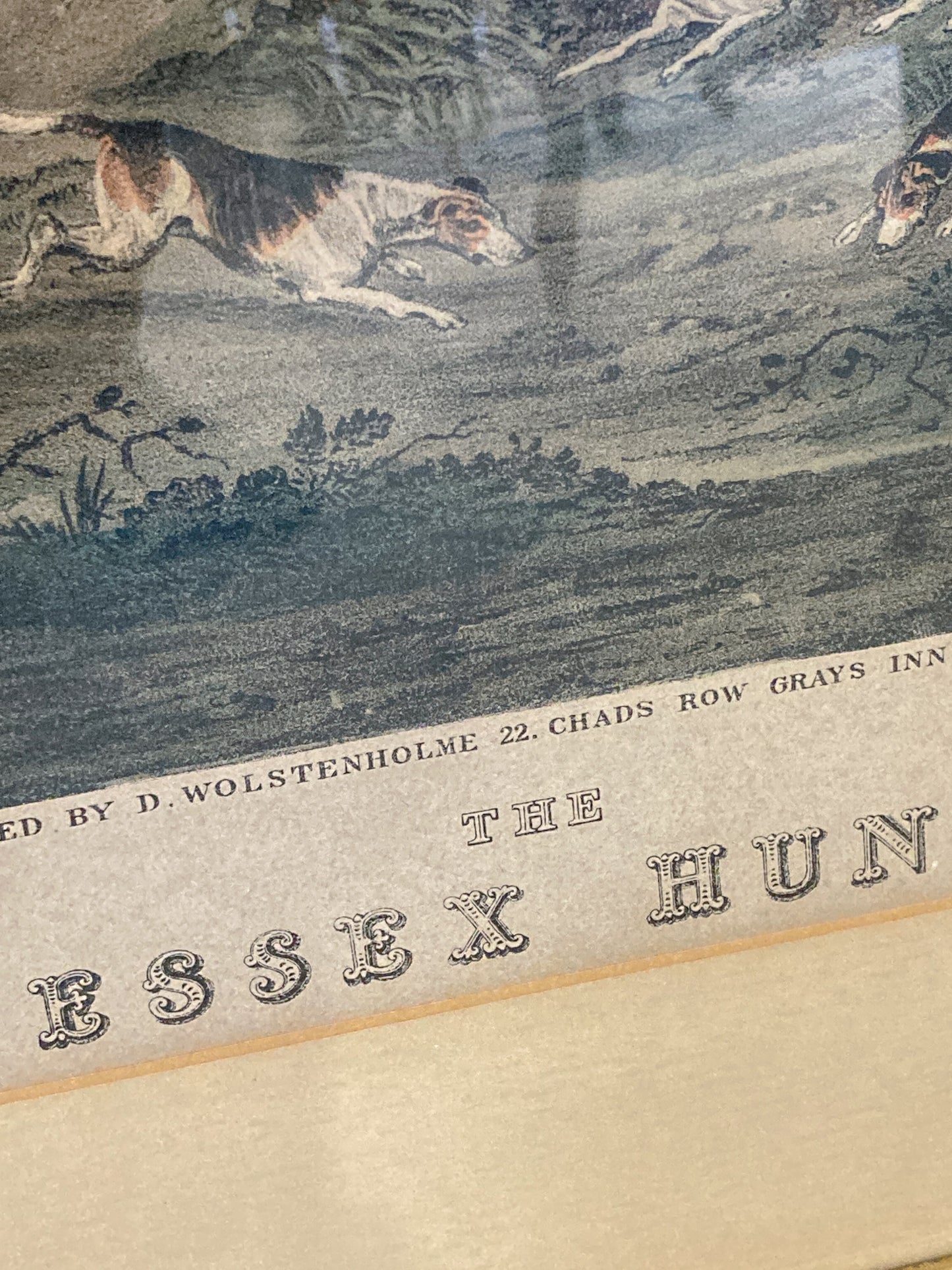 Dean Wolstenholme (1757-1837) The Essex Hunt Framed Aquatint Print