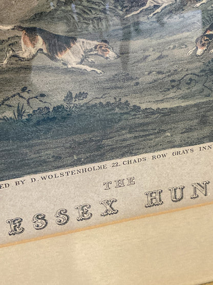 Dean Wolstenholme (1757-1837) The Essex Hunt Framed Aquatint Print
