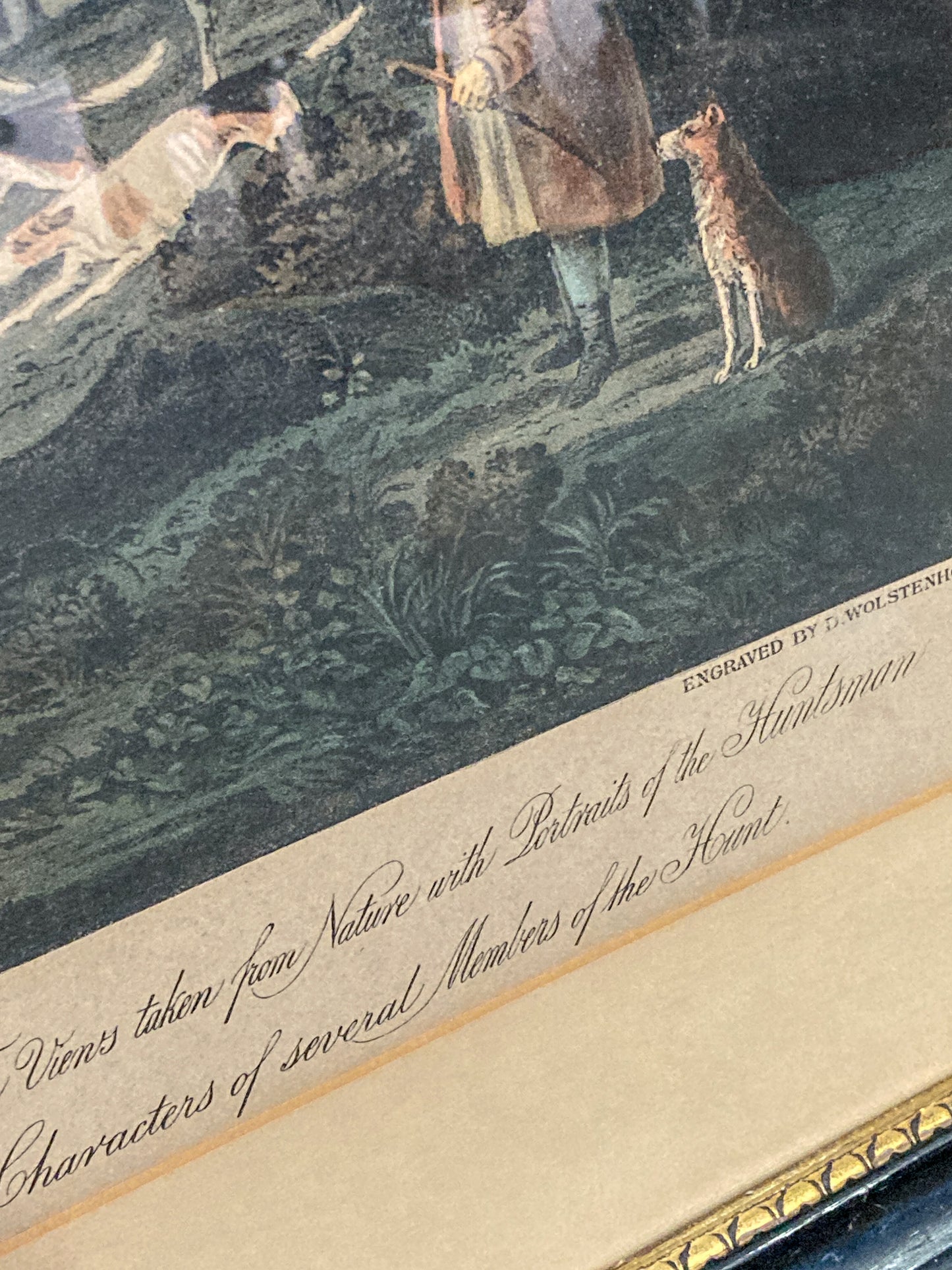 Dean Wolstenholme (1757-1837) The Essex Hunt Framed Aquatint Print