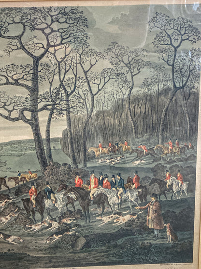 Dean Wolstenholme (1757-1837) The Essex Hunt Framed Aquatint Print
