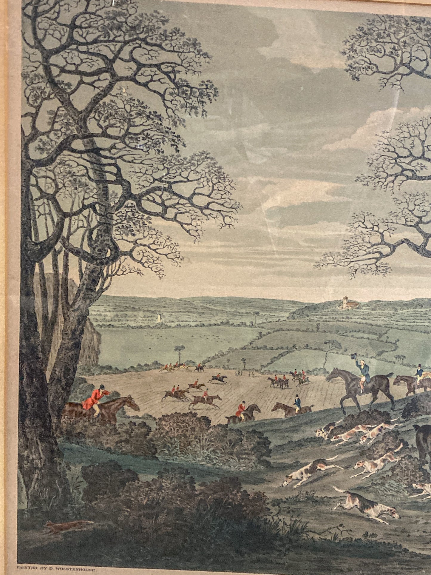 Dean Wolstenholme (1757-1837) The Essex Hunt Framed Aquatint Print