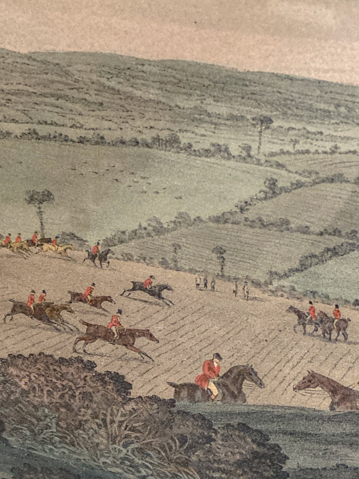 Dean Wolstenholme (1757-1837) The Essex Hunt Framed Aquatint Print