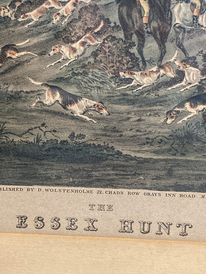 Dean Wolstenholme (1757-1837) The Essex Hunt Framed Aquatint Print