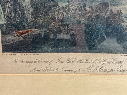 Dean Wolstenholme (1757-1837) The Essex Hunt Framed Aquatint Print