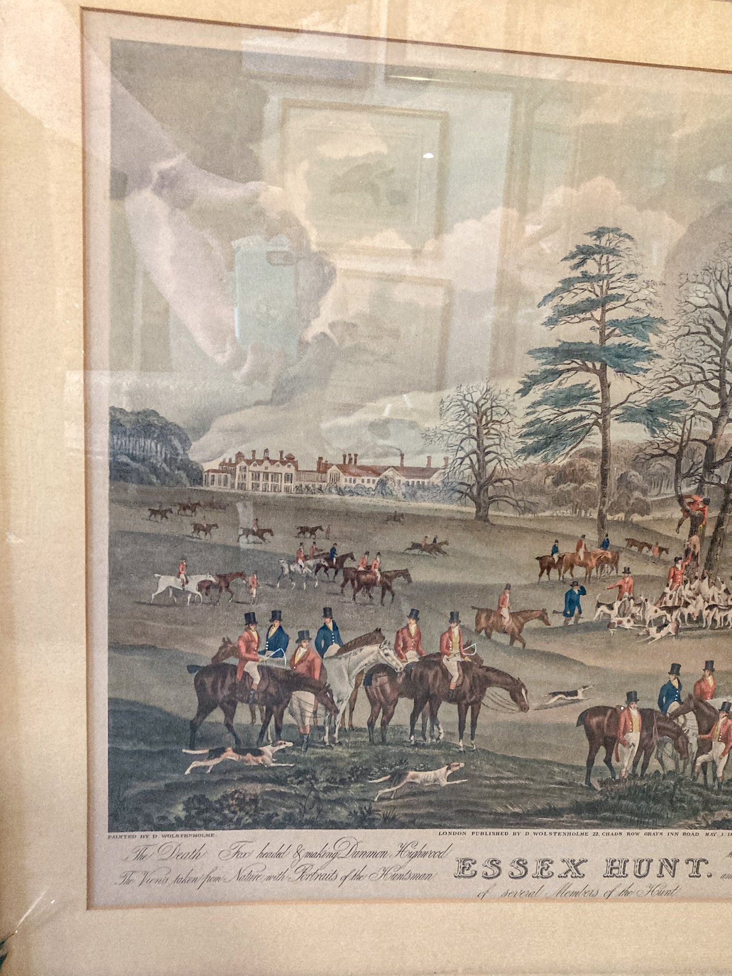 Dean Wolstenholme (1757-1837) The Essex Hunt Framed Aquatint Print