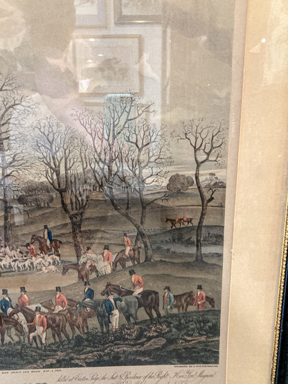 Dean Wolstenholme (1757-1837) The Essex Hunt Framed Aquatint Print