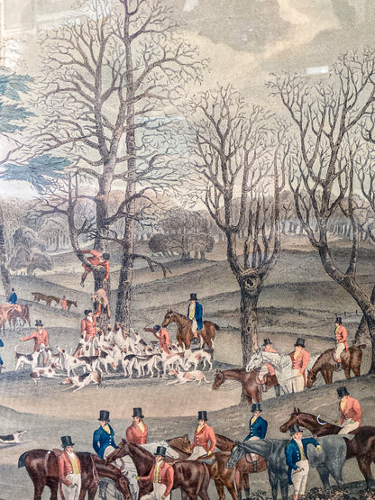 Dean Wolstenholme (1757-1837) The Essex Hunt Framed Aquatint Print