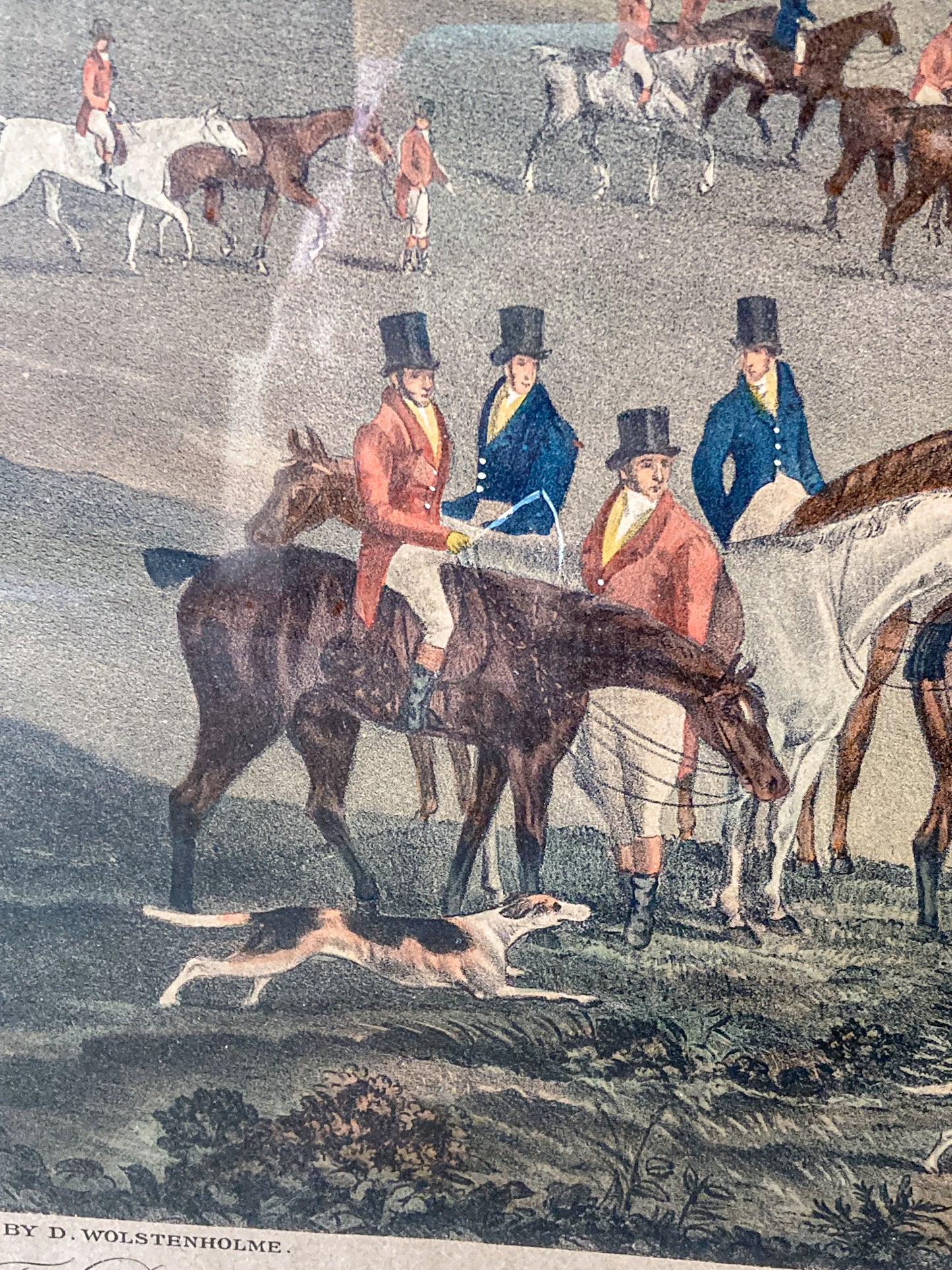Dean Wolstenholme (1757-1837) The Essex Hunt Framed Aquatint Print