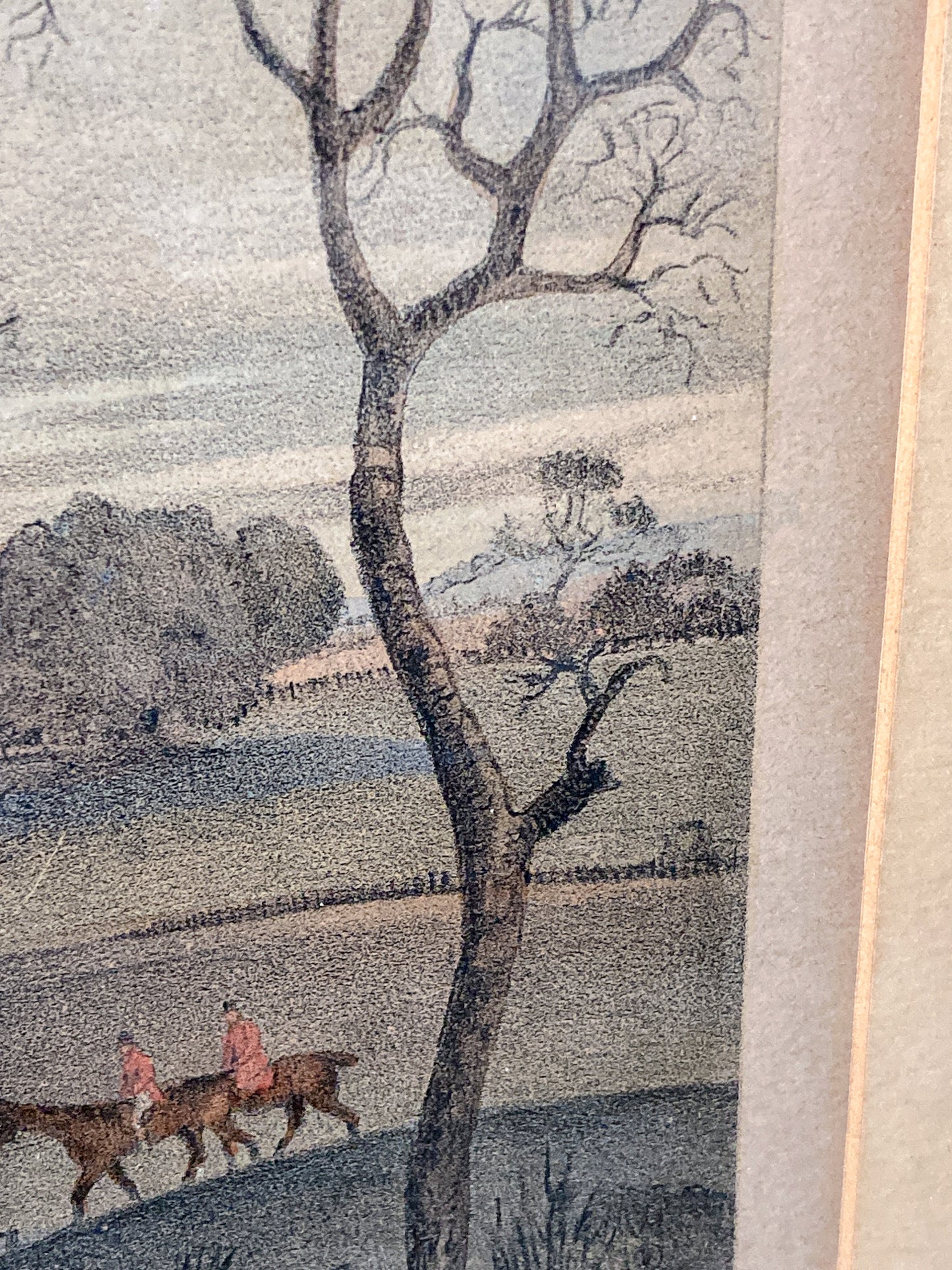 Dean Wolstenholme (1757-1837) The Essex Hunt Framed Aquatint Print