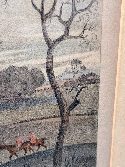 Dean Wolstenholme (1757-1837) The Essex Hunt Framed Aquatint Print