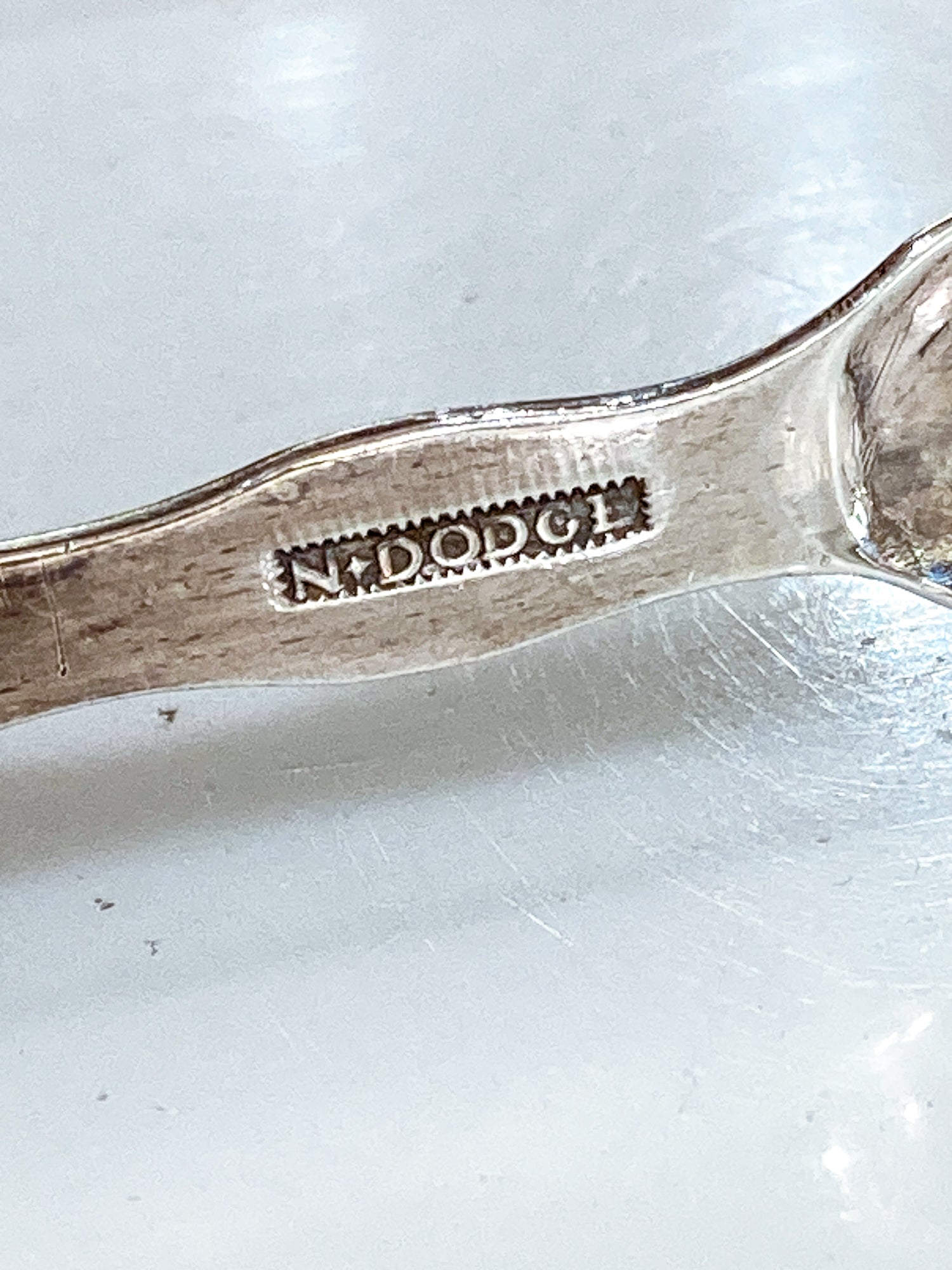 Antique Early 18th Century Nehemiah Dodge Coin Silver Sugar Tongs
