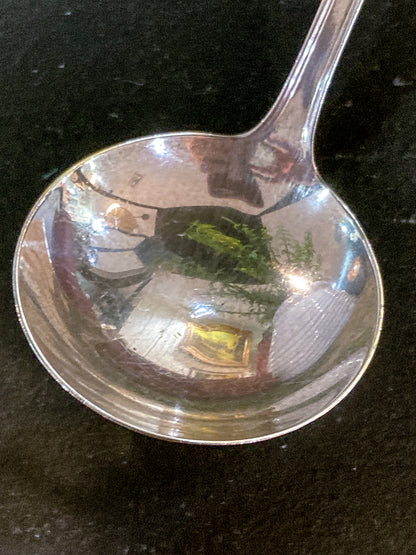 Antique Engraved Monogram S. Kirk & Son Sterling Silver Small Ladle Soup Spoon
