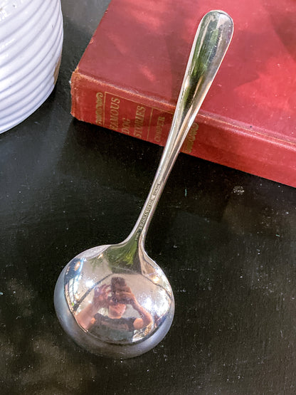 Antique Engraved Monogram S. Kirk & Son Sterling Silver Small Ladle Soup Spoon