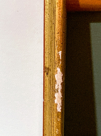 Framed Antique French 19th Century 1827 Parisian Fashion Plate Print